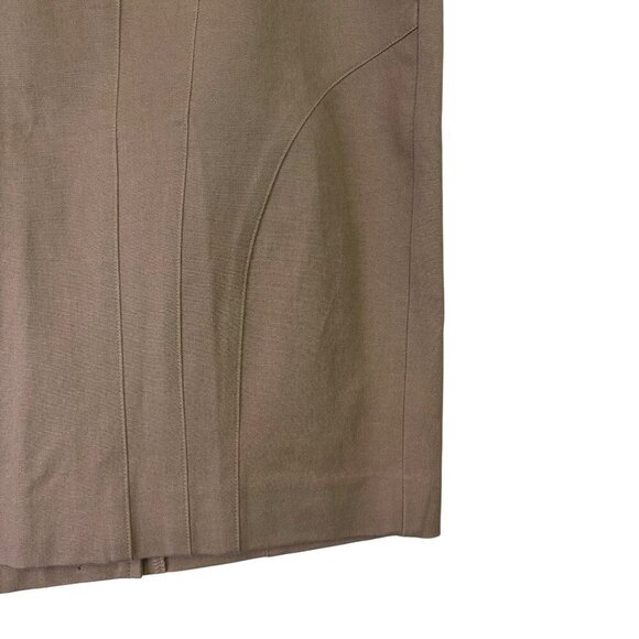 NWT Banana Republic Tan Cotton Stretch Pencil Skirt Work Professional Size 8 - Picture 5 of 9